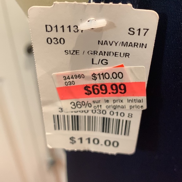 Size large le chateau blue fully lined dress - Picture 4 of 4